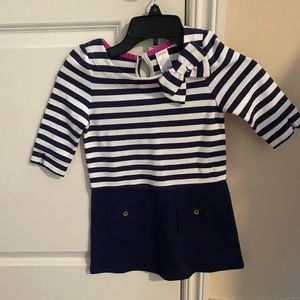 Gymboree size 6 navy and white